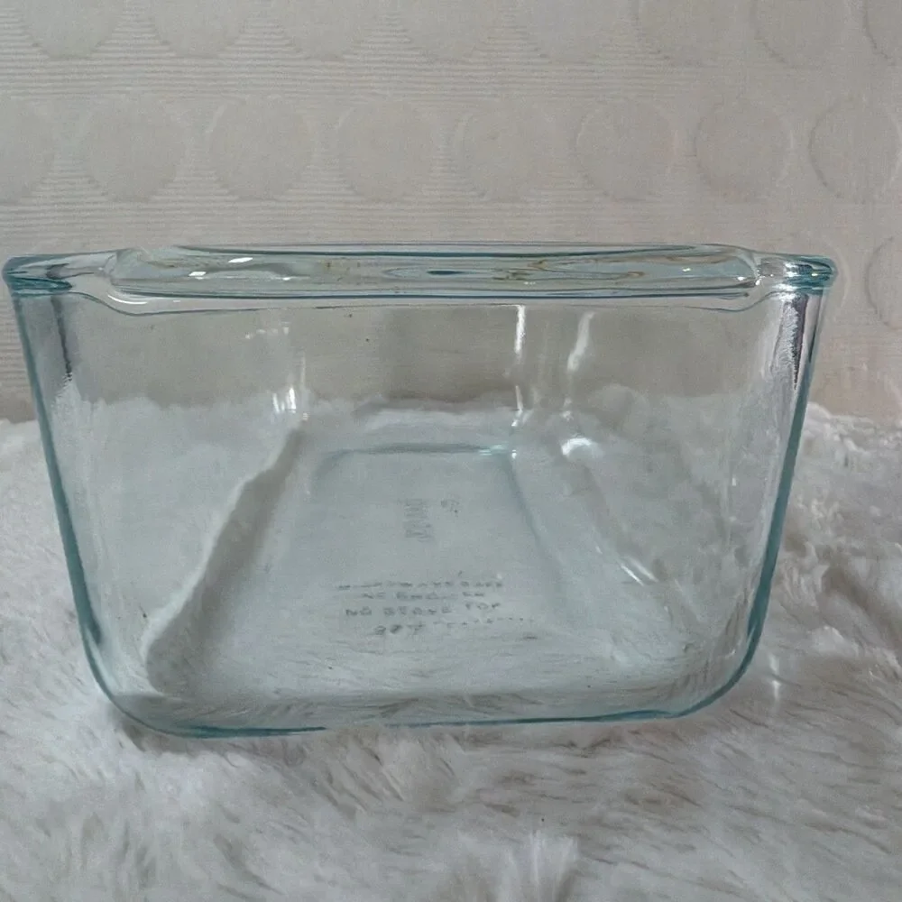 PYREX 213 Clear Glass 1.5 Qt Loaf Pan Baking Dish Made in USA